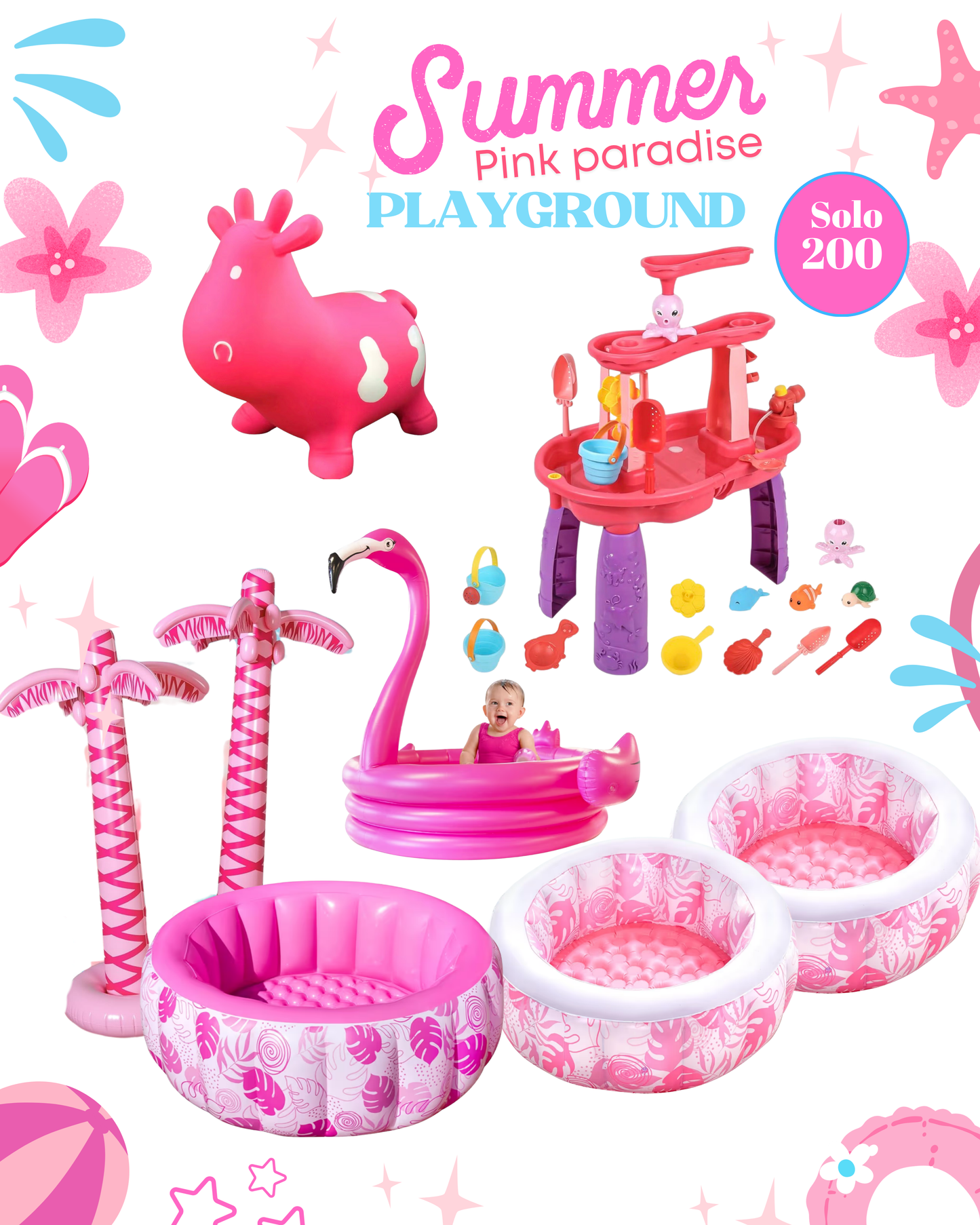 Pink Paradise Playground (No castillo )