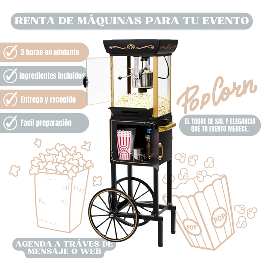 Renta de Máquinas de Popcorn Vintage.