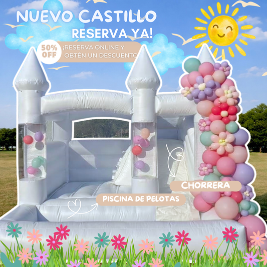 Nuevo Castillo con piscina y chorrera 9x11.
