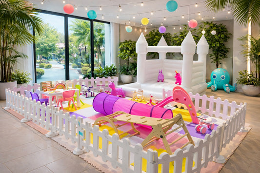 Zoé Playground con castillo con piscina de pelota. En Oferta.